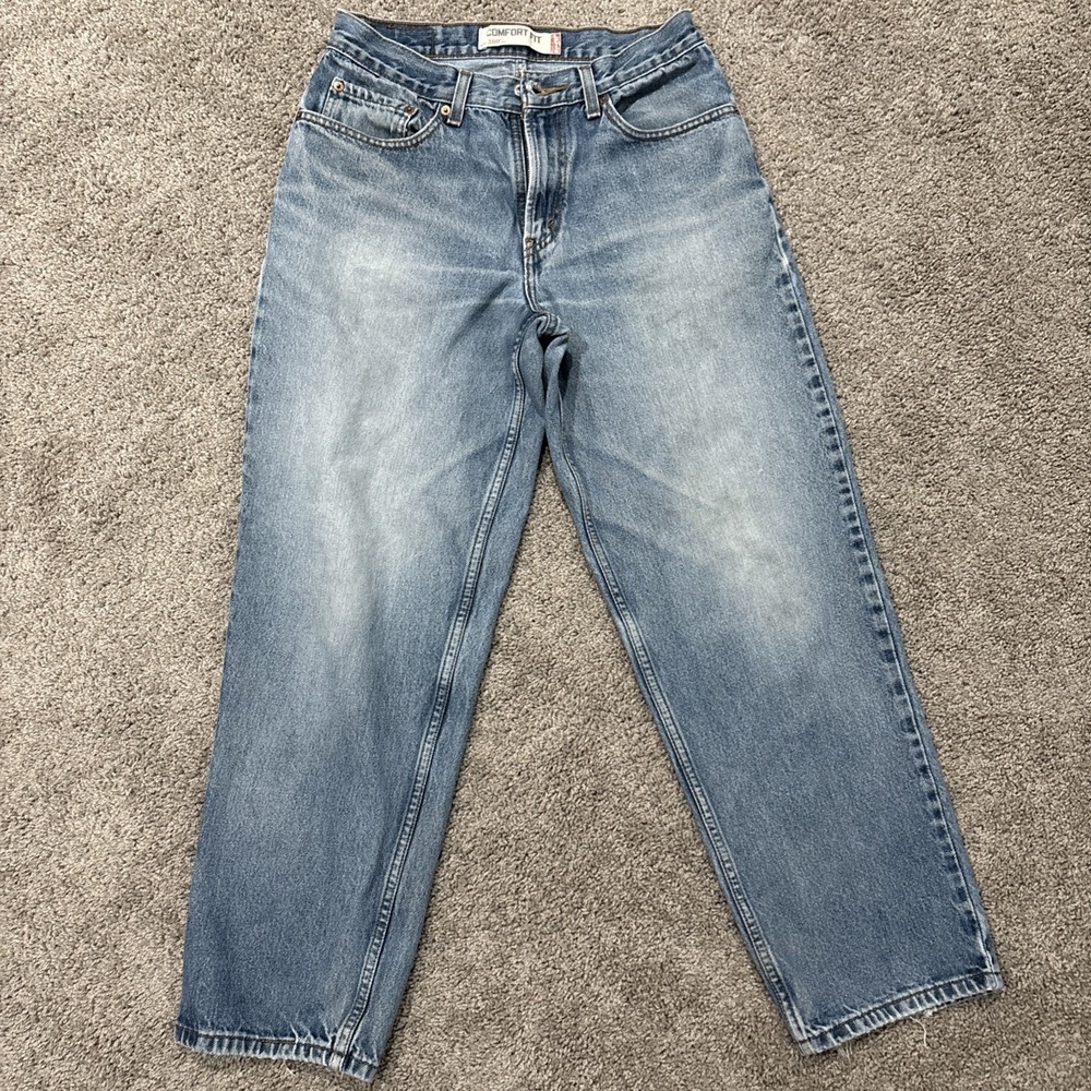 VTG Levi's 560 Comfort Fit Jeans Men's 31x30 Blue Relaxed Tapered Denim Y2K